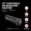 27" 1500/750W Convection Baseboard Heater