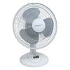 12" Oscillating Table Fan - White