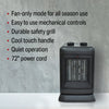 10" 1500/750W Oscillating Ceramic Heater