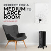 24" 1500/900/600W Digital Oil-Filled Heater with Remote