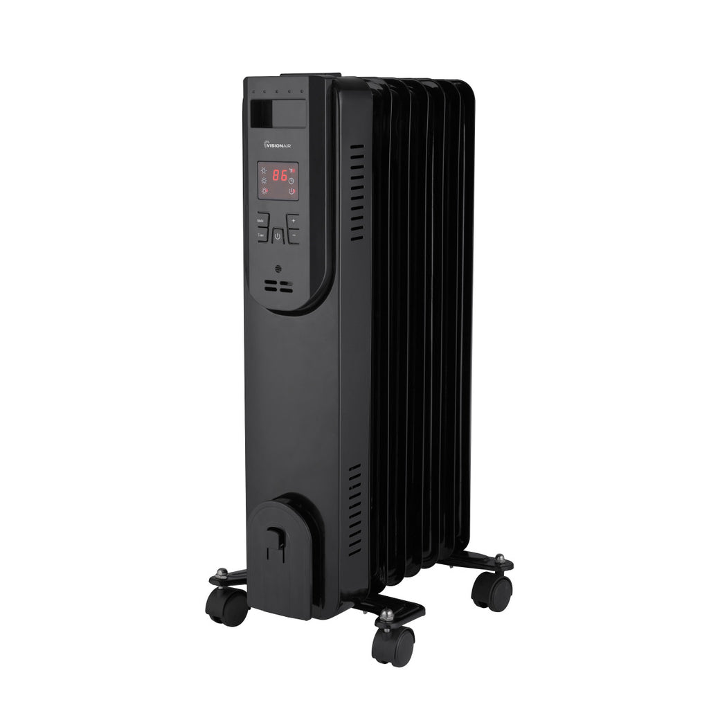 24" 1500/900/600W Digital Oil-Filled Heater with Remote