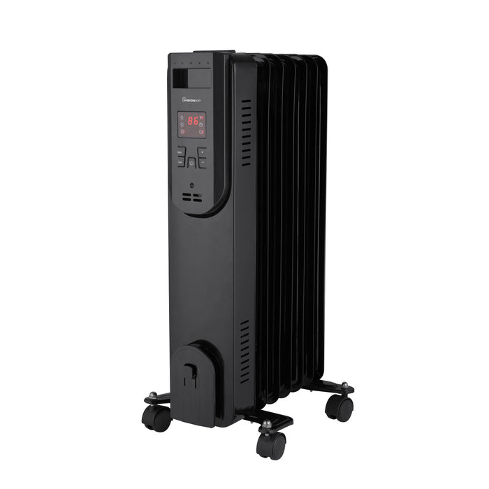 24" 1500/900/600W Digital Oil-Filled Heater with Remote