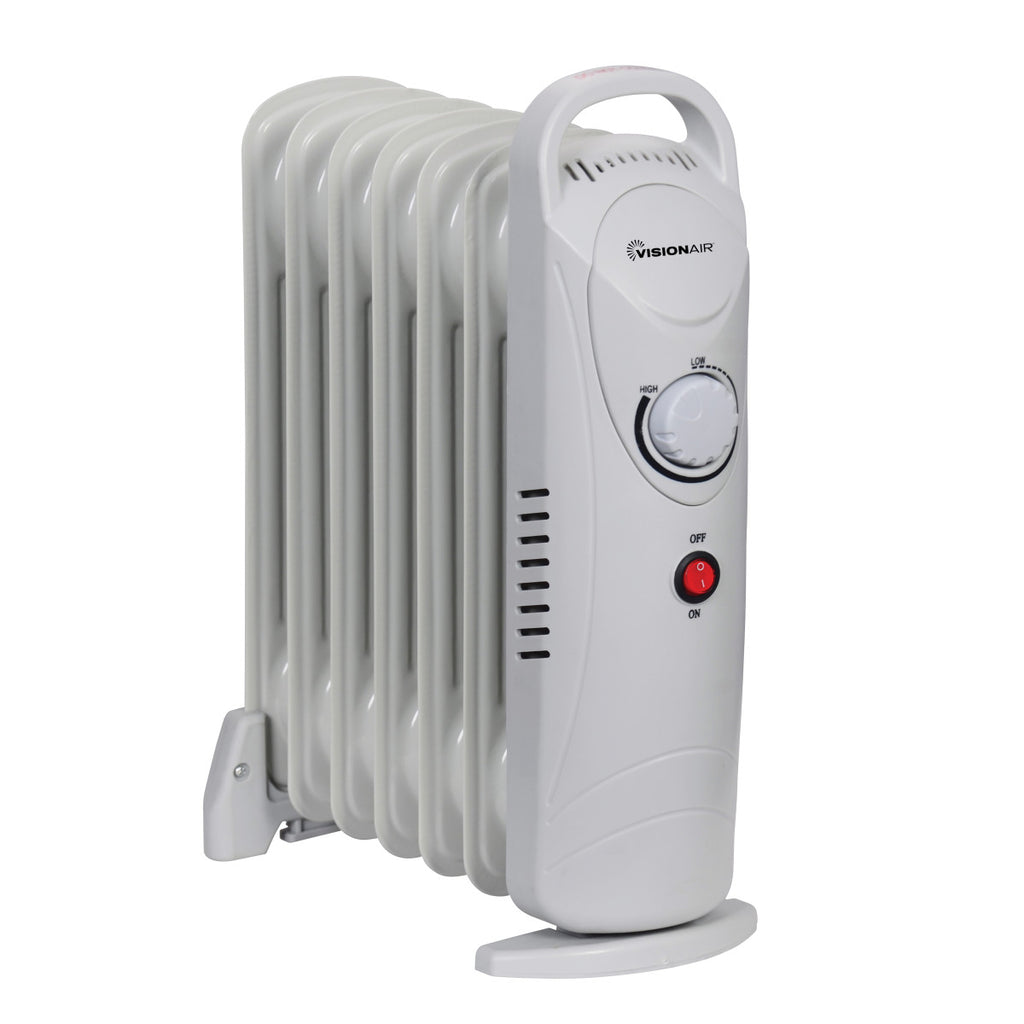 15" 700W 7-Fin Compact Oil-Filled Radiator Heater
