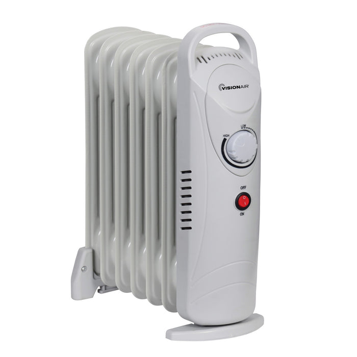 15" 700W 7-Fin Compact Oil-Filled Radiator Heater