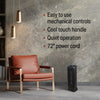 17” 1500/750W Oscillating Ceramic Tower Heater