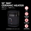 10" 1500/750W 360° Ceramic Heater