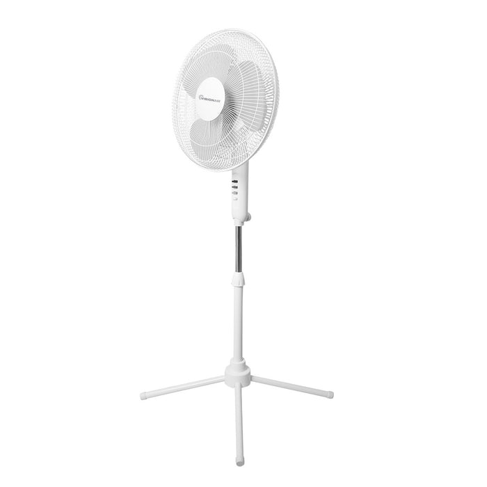 16" Oscillating Pedestal Fan - White