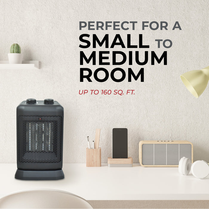 10" 1500/750W Oscillating Ceramic Heater