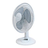 12" Oscillating Table Fan - White