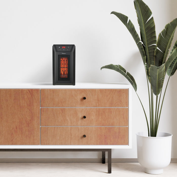 13" 1500/1000W Digital 6 Tube Infrared Heater with Remote