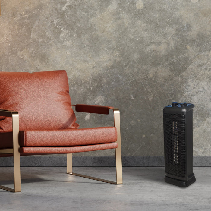 17” 1500/750W Oscillating Ceramic Tower Heater