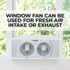 9" Twin Window Fan