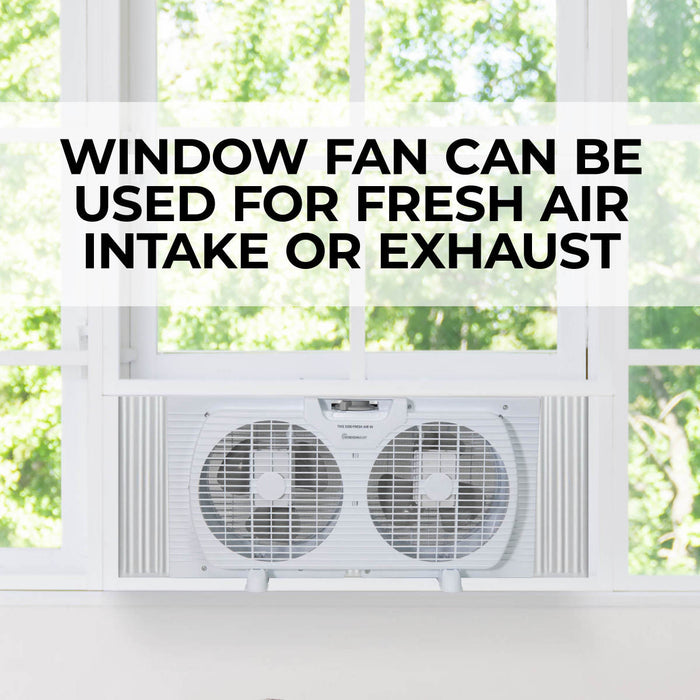 9" Twin Window Fan