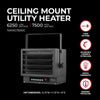 6,250/7,500W 240V Ceiling Mount Heater for Canada