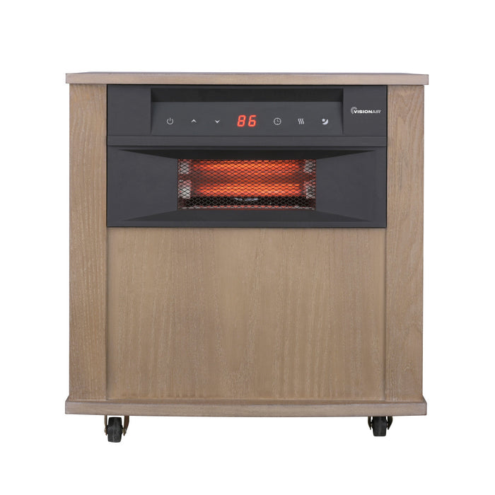 18" 1500/1000W Digital 6 Tube Infrared Heater with Remote