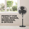 18" Oscillating Pedestal Fan with Remote