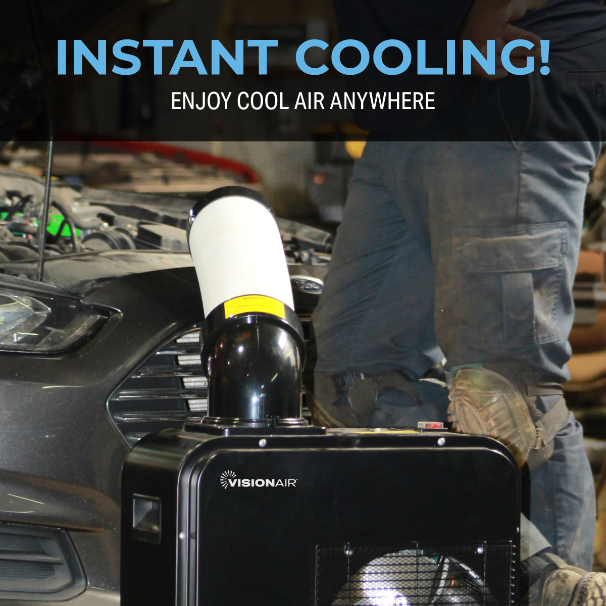 7,000 BTU Portable Indoor Outdoor Spot Cooler, No Installation