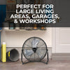 20" High Velocity Floor Fan with copper two ball bearing motor