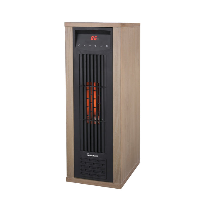 24" 1500/1000W Digital 6 Tube Infrared Heater with Remote