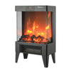 21” 1500/750W Fan-forced Electric Fireplace Heater With Flame Effect