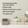 18" 1500/1000W Digital 6 Tube Infrared Heater with Remote