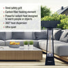 32" Outdoor 1500W 360° Carbon Fiber Infrared IP44 Patio Heater