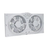 9" Reversable Twin Window Fan with Thermostat